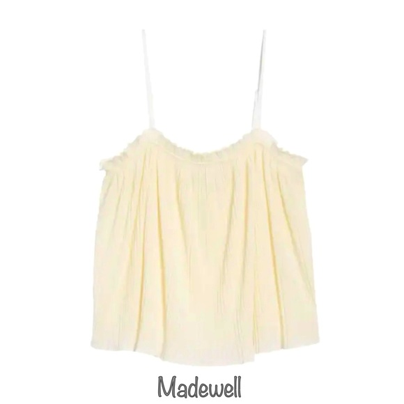MADEWELL Nicole Pleated Ruffle Tank Top - Picture 9 of 9